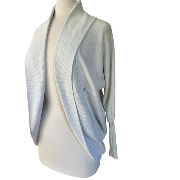 Aritzia Wilfred Diderot Sweater Cocoon Studded Open Cotton Cardigan Size XS - Picture 4 of 11